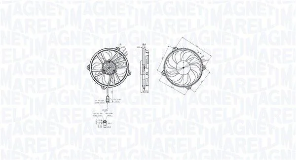 Ventilator, hlajenje motorja MAGNETI MARELLI 069422855010