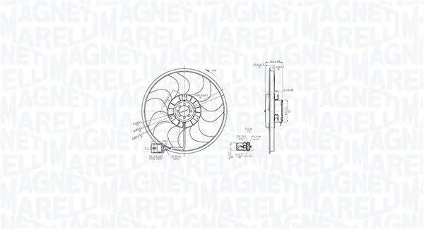Ventilator, hlajenje motorja MAGNETI MARELLI 069422864010
