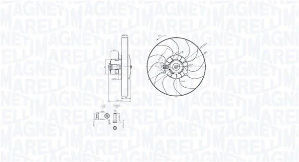 Ventilator, hlajenje motorja MAGNETI MARELLI 069422868010