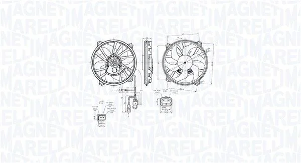 Fan, engine cooling MAGNETI MARELLI 069422870010