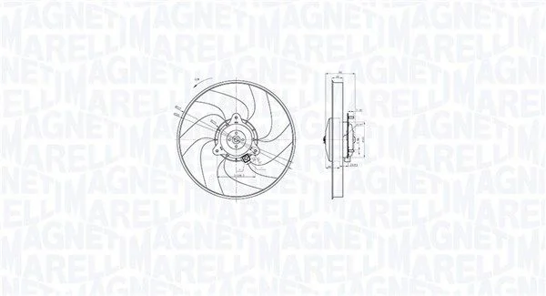 Ventilator, hlajenje motorja MAGNETI MARELLI 069422871010