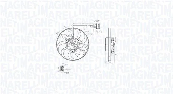 Ventilator, hlajenje motorja MAGNETI MARELLI 069422876010