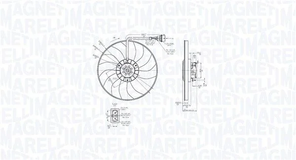 Fan, engine cooling MAGNETI MARELLI 069422878010