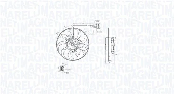Ventilator, hlajenje motorja MAGNETI MARELLI 069422883010