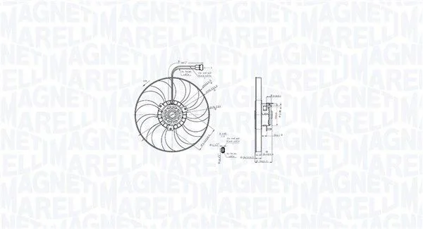 Ventilator, hlajenje motorja MAGNETI MARELLI 069422886010