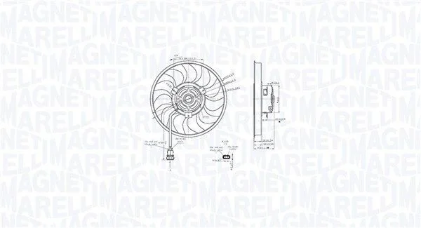 Ventilator, hlajenje motorja MAGNETI MARELLI 069422888010
