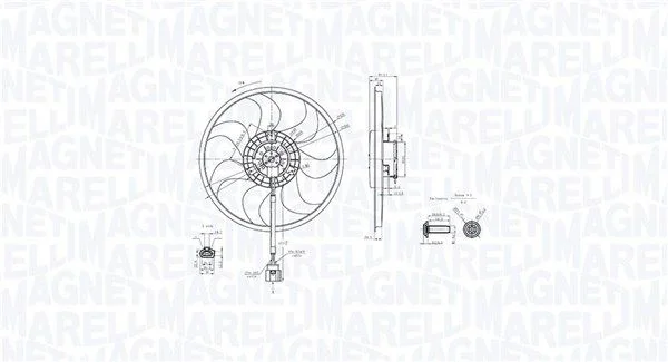 Ventilator, hlajenje motorja MAGNETI MARELLI 069422889010