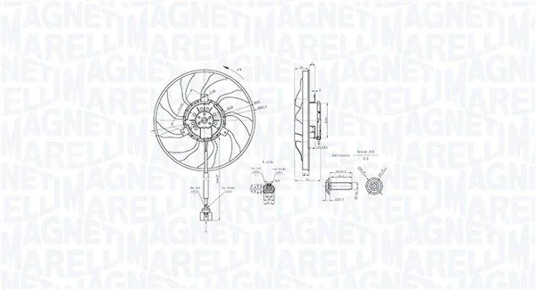 Ventilator, hlajenje motorja MAGNETI MARELLI 069422890010