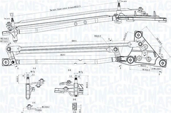 Povezava brisalcev MAGNETI MARELLI 085570738010
