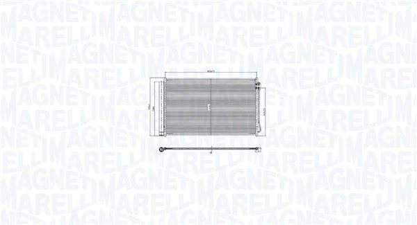 Kondenzator, klimatska naprava MAGNETI MARELLI 350203105400