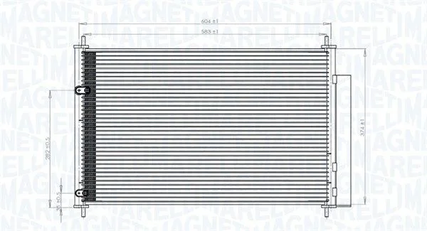 Kondenzator, klimatska naprava MAGNETI MARELLI 350203767000
