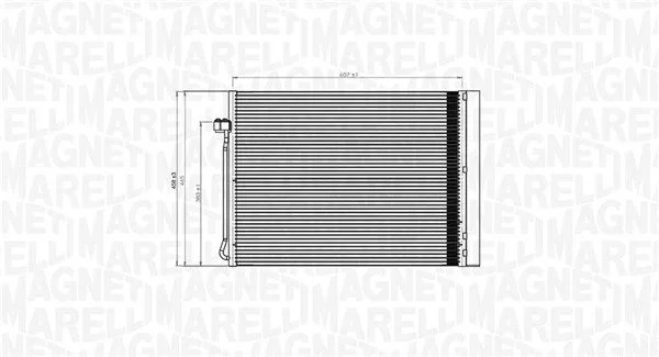 Kondenzator, klimatska naprava MAGNETI MARELLI 350203795000