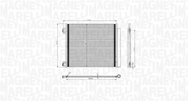 Kondenzator, klimatska naprava MAGNETI MARELLI 350203832000
