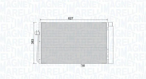 Condenser, air conditioning MAGNETI MARELLI 350203899000