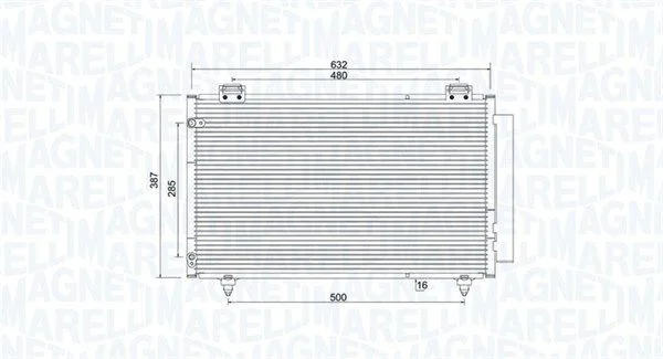 Kondenzator, klimatska naprava MAGNETI MARELLI 350203925000