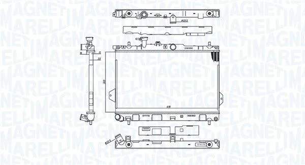 Hladilnik, hlajenje motorja MAGNETI MARELLI 350213110400