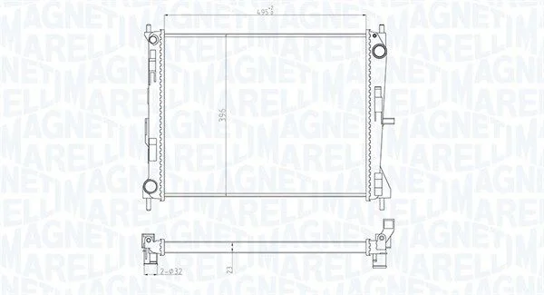 Hladilnik, hlajenje motorja MAGNETI MARELLI 350213165300