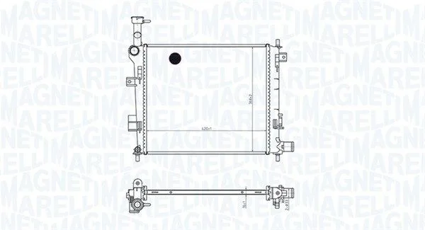 Hladilnik, hlajenje motorja MAGNETI MARELLI 350213165400