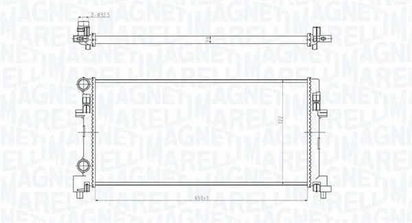 Hladilnik, hlajenje motorja MAGNETI MARELLI 350213166200