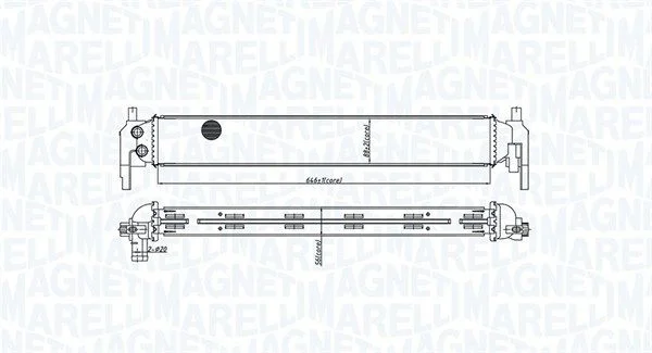 Hladilnik, hlajenje motorja MAGNETI MARELLI 350213166800