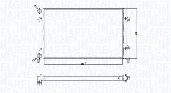 Hladilnik, hlajenje motorja MAGNETI MARELLI 350213166900