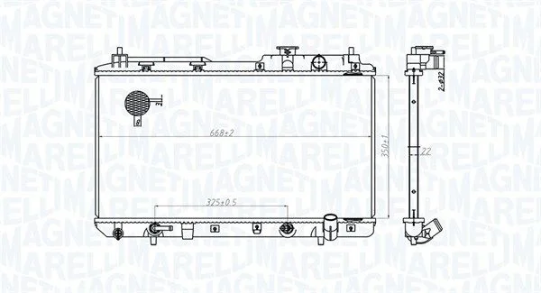 Hladilnik, hlajenje motorja MAGNETI MARELLI 350213178200