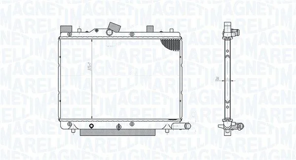 Hladilnik, hlajenje motorja MAGNETI MARELLI 350213182800