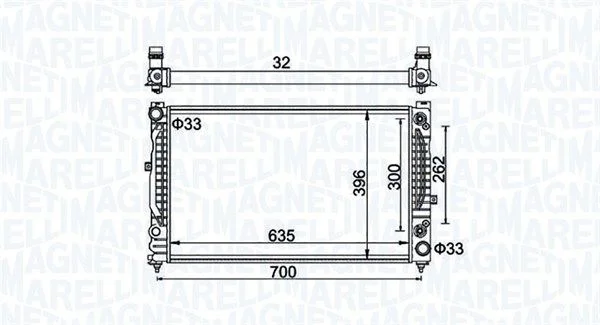 Hladilnik, hlajenje motorja MAGNETI MARELLI 350213185500