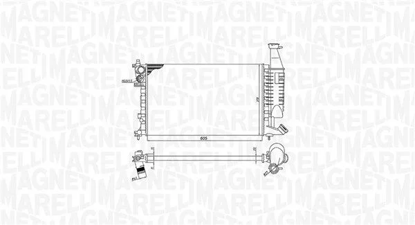 Hladilnik, hlajenje motorja MAGNETI MARELLI 350213186400