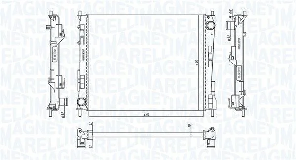 Hladilnik, hlajenje motorja MAGNETI MARELLI 350213186800
