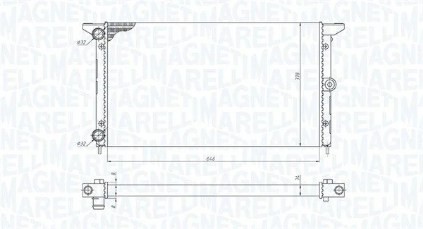 Hladilnik, hlajenje motorja MAGNETI MARELLI 350213190100