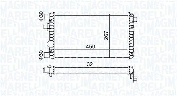 Hladilnik, hlajenje motorja MAGNETI MARELLI 350213191300