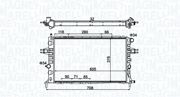 Hladilnik, hlajenje motorja MAGNETI MARELLI 350213192300