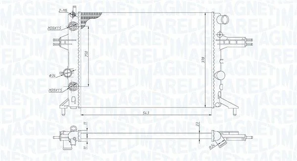 Hladilnik, hlajenje motorja MAGNETI MARELLI 350213192800