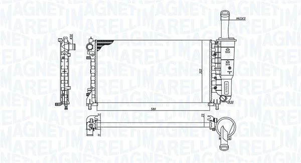 Hladilnik, hlajenje motorja MAGNETI MARELLI 350213194200