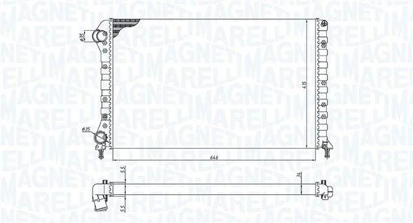 Hladilnik, hlajenje motorja MAGNETI MARELLI 350213194400