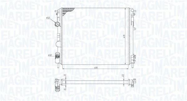 Hladilnik, hlajenje motorja MAGNETI MARELLI 350213195200