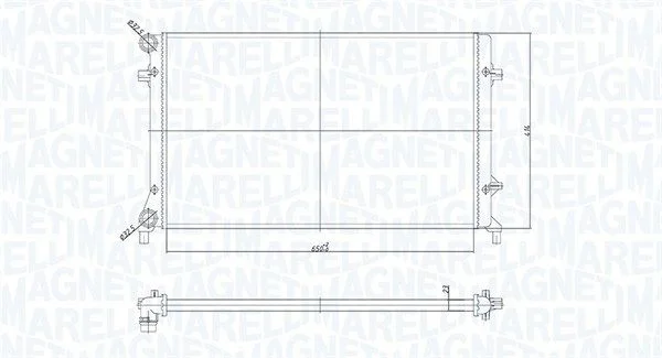 Hladilnik, hlajenje motorja MAGNETI MARELLI 350213853000