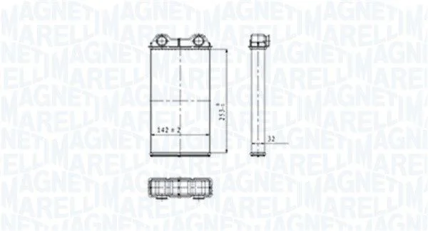 Izmenjevalnik toplote, notranje ogrevanje MAGNETI MARELLI 350218439000