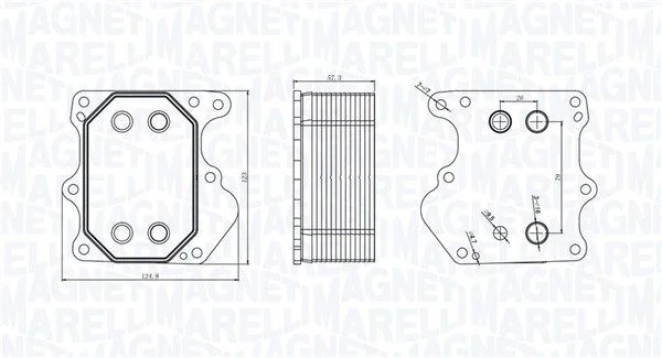 Hladilnik olja, motorno olje MAGNETI MARELLI 350300000500
