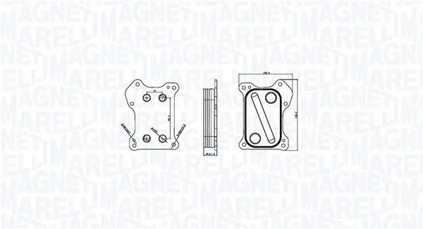 Hladilnik olja, motorno olje MAGNETI MARELLI 350300000800