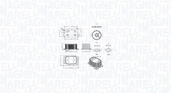 Hladilnik olja, motorno olje MAGNETI MARELLI 350300000900
