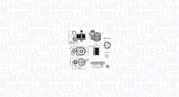 Hladilnik olja, motorno olje MAGNETI MARELLI 350300001100