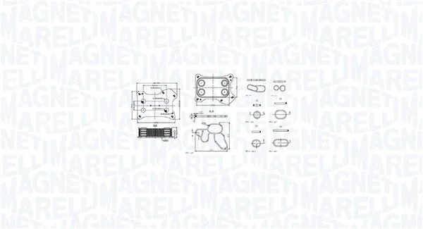 Hladilnik olja, motorno olje MAGNETI MARELLI 350300001300