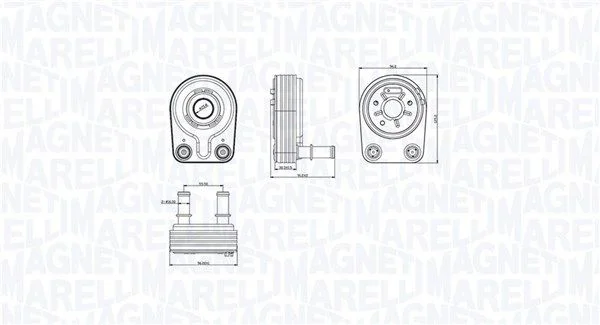 Hladilnik olja, motorno olje MAGNETI MARELLI 350300001400