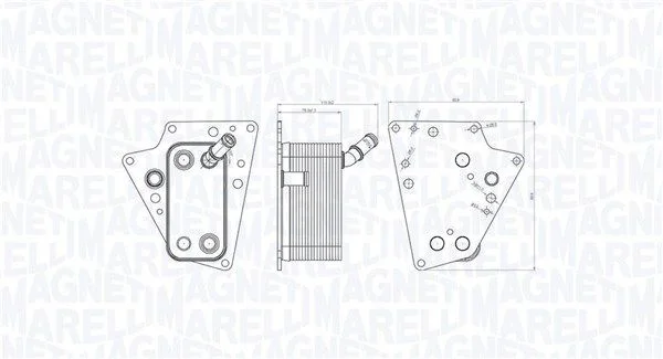 Hladilnik olja, motorno olje MAGNETI MARELLI 350300001500