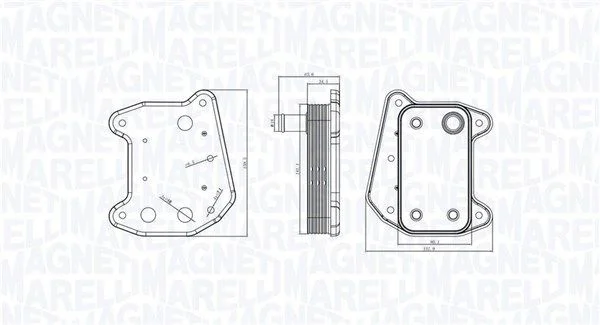 Hladilnik olja, motorno olje MAGNETI MARELLI 350300001800