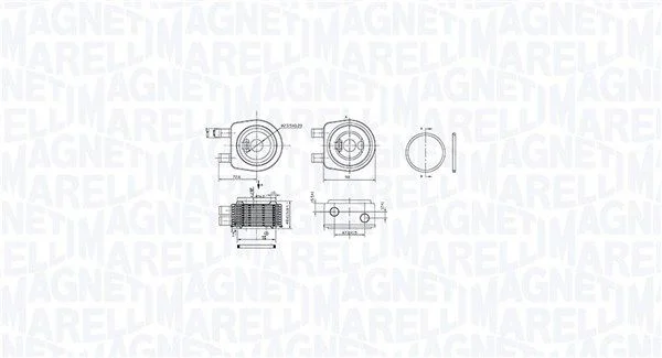 Hladilnik olja, motorno olje MAGNETI MARELLI 350300001900