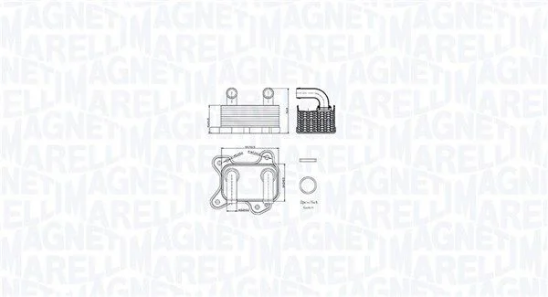 Hladilnik olja, motorno olje MAGNETI MARELLI 350300002000