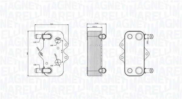 Hladilnik olja, motorno olje MAGNETI MARELLI 350300002100